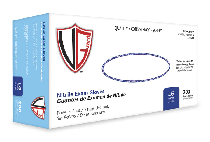 Nitrile Gloves, 3.5 Mil, Violet, Powder-Free, {Exam & Chemo Approved} 200 /box, 10 boxes/case