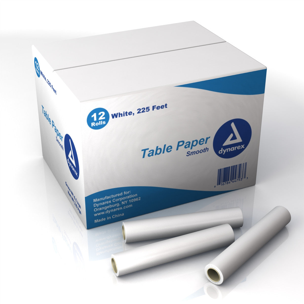 Table Barrier Paper, 21" x 225 feet, White, Smooth, 12/cs ( 12 rolls total )
