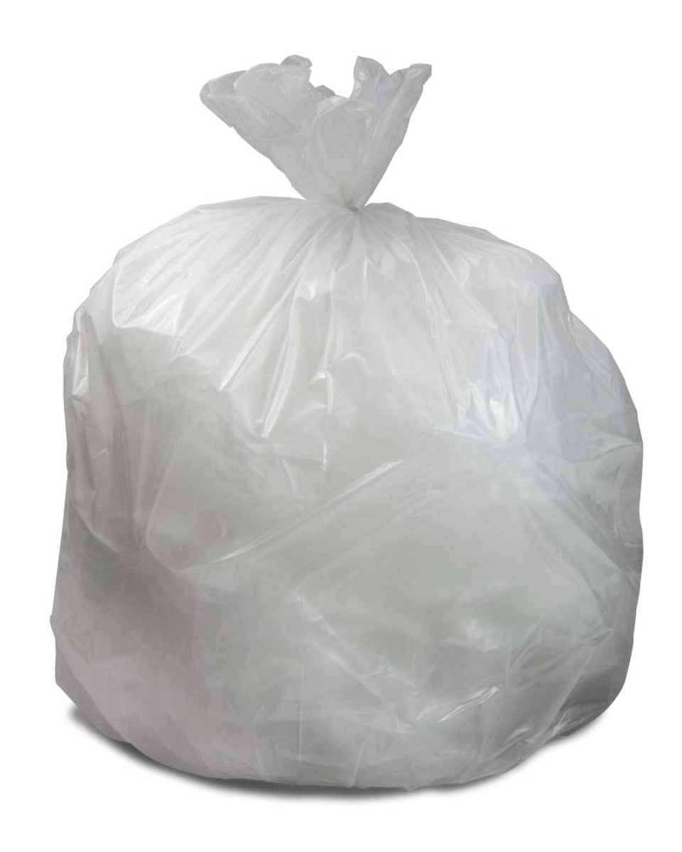 Trash Bag Clear 33 Gallon, 33 x 40 - Extra Heavy Duty, 16 Mic 250 Count